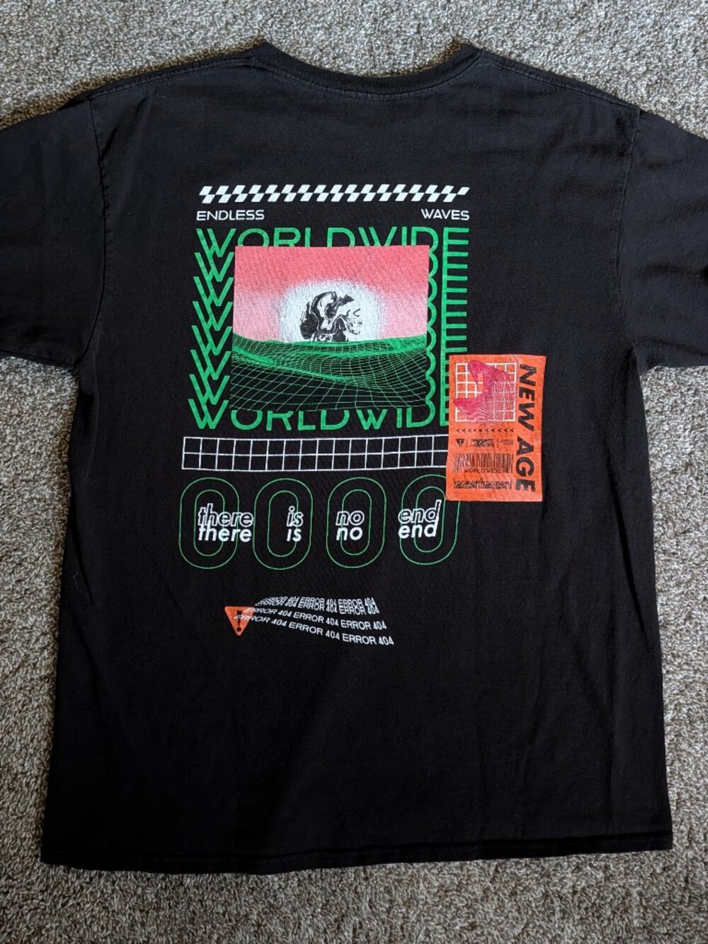 Brooklyn Cloth Worldwide Endless Waves New Age Era Error 404 SZ Large